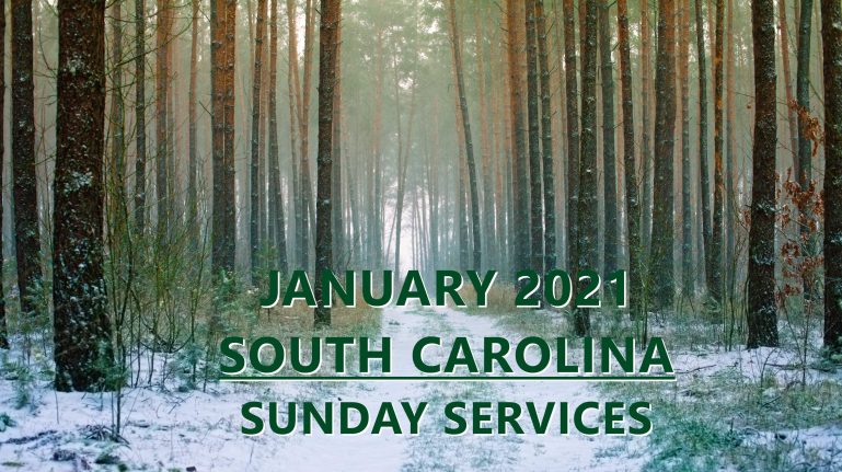 January 2021 South Carolina Sunday Services