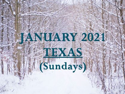 January 2021 Texas Sunday Services