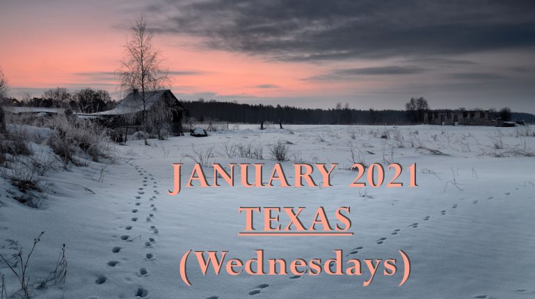 January 2021 Texas Wednesday Services
