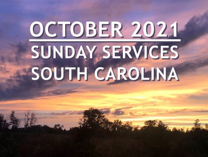 October 2021 South Carolina Sunday Services