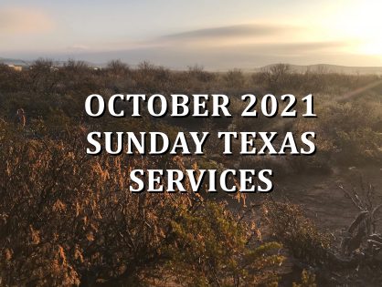 October 2021 Texas Sunday Services