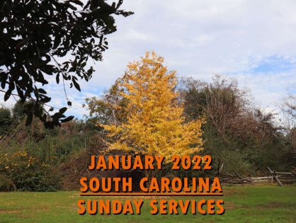 January 2022 South Carolina Sunday Services