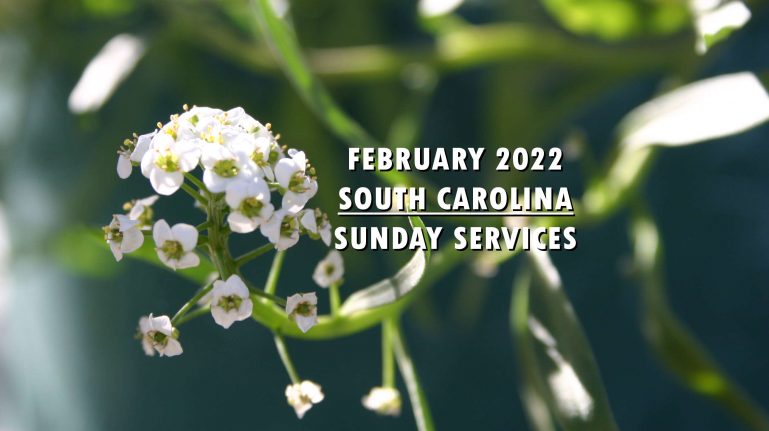 February 2022 South Carolina Sunday Services