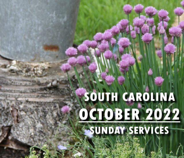 October 2022 South Carolina Sunday Services