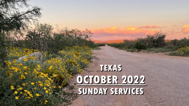 October 2022 Texas Sunday Services